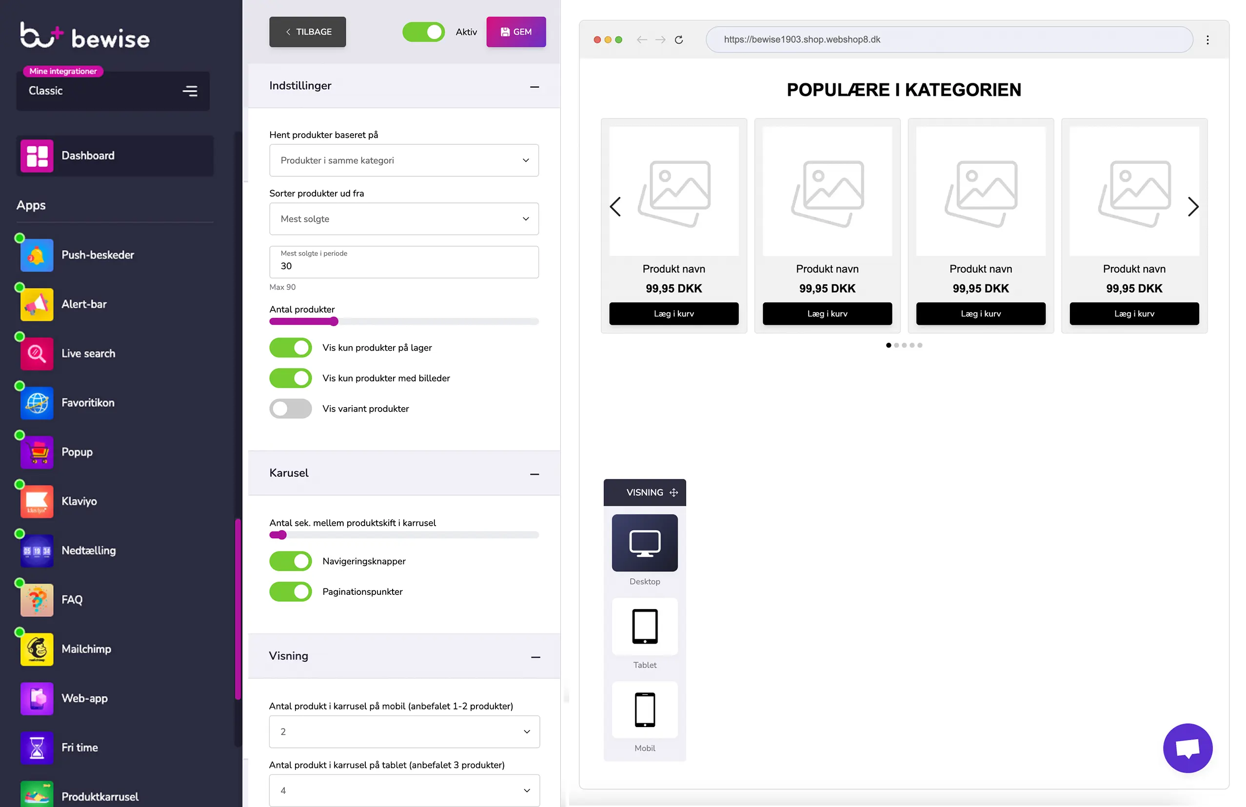 Bewise Plus Dashboard